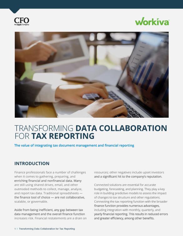 Transforming Data Collaboration for Tax Reporting