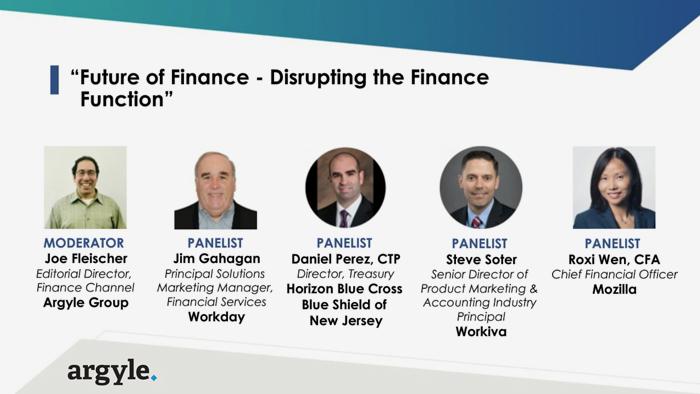 Future of Finance: Disrupting the Finance Function Webinar Panel