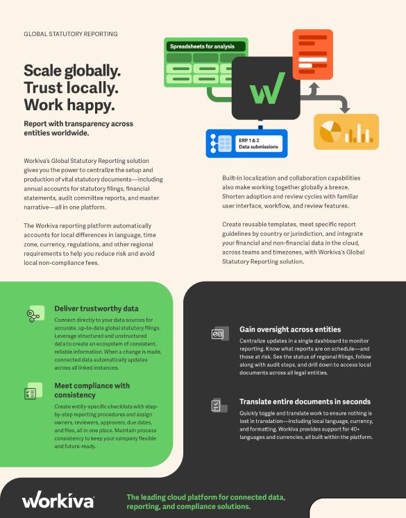 Global Statutory Reporting Datasheet