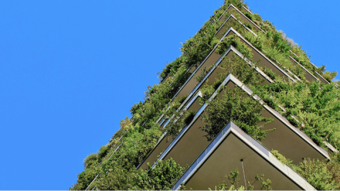 balcony with greenery