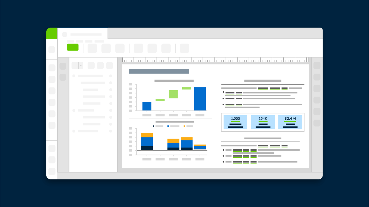 Workiva platform screenshot showing a board report